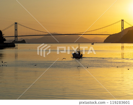 Akinada Bridge in the morning 119283601