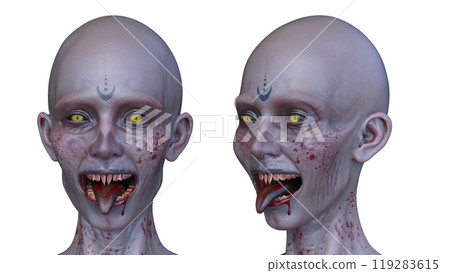 female zombie face female zombie face 119283615
