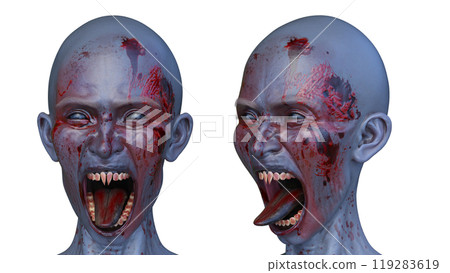 female zombie face female zombie face 119283619