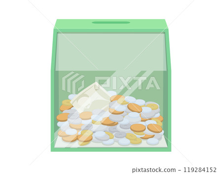 Donation box illustration 119284152