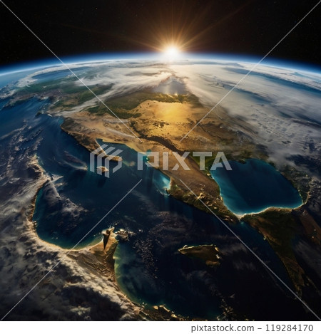The sun as seen from Earth 119284170