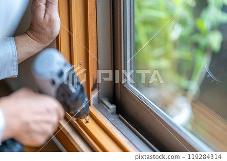 Inner window, double glazed window, insulation, inner sash, installation work Inner window, double glazed window, insulation, inner sash, installation work 119284314