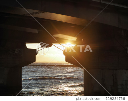 Sunset from the bridge Sunset from the bridge 119284736