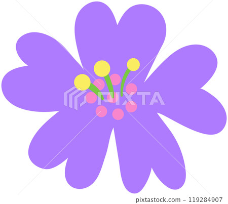 cute nordic folk art abstract flower ornament cute nordic folk art abstract flower ornament 119284907