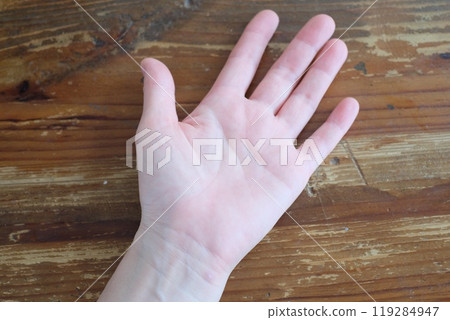 Hands of women in their forties Hands of women in their forties 119284947