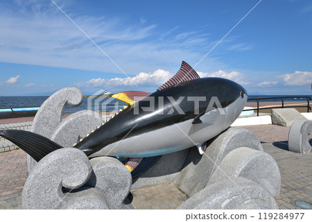 青森縣下北半島大崎大鮪魚紀念碑 119284977