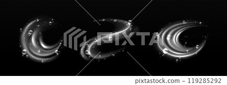 Water swirl and wave with bubble. Water swirl and wave with bubble. 119285292