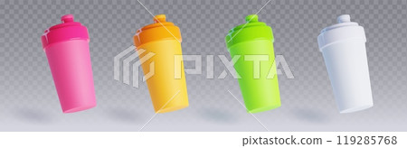 Protein cocktail shaker mockup. 119285768