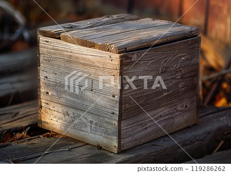 wooden box 119286262