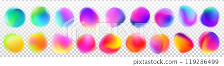 Abstract radial gradient blur purple neon light 119286499