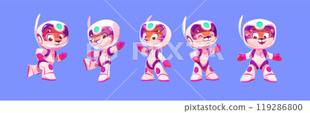 Tiger space astronaut cute baby cartoon vector Tiger space astronaut cute baby cartoon vector 119286800