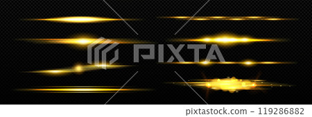 Yellow light lines set 119286882