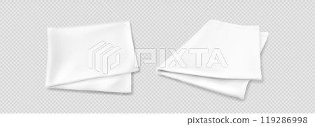 Fabric kitchen towels, tablecloth or napkins 119286998