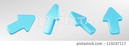 3d render mouse arrow cursor icon to click vector 119287117