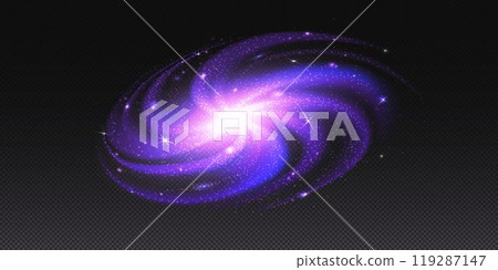 Nebula transparent vector galaxy star background 119287147