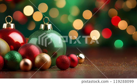 Glittering Christmas ornaments 119288099