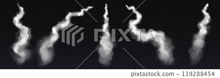 Realistic set of plane condensation trails Realistic set of plane condensation trails 119288454