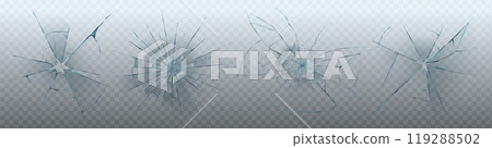 Realistic set of glass cracks 119288502
