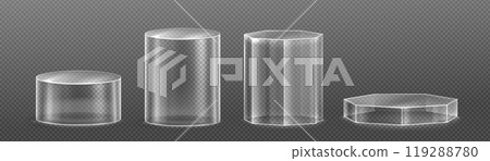 3d glass transparent clear stand podium display 3d glass transparent clear stand podium display 119288780