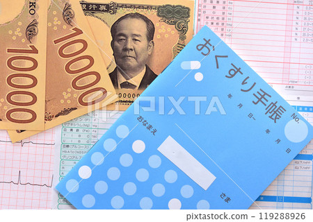 用藥筆記本/醫療費用醫療保險圖片 用藥筆記本/醫療費用醫療保險圖片 119288926