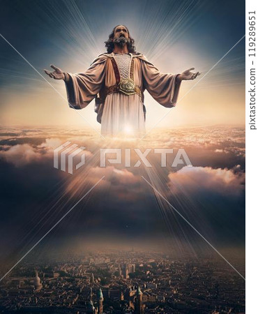 雲端之上的上帝 AI 生成圖像 雲端之上的上帝 AI 生成圖像 119289651