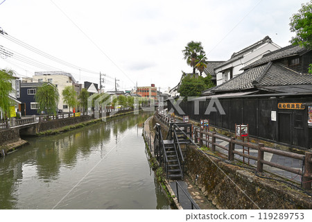 栃木縣、倉庫之城和花川的風景【栃木縣栃木市】 119289753