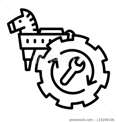 A Trojan horse icon disguised as a useful tool. A Trojan horse icon disguised as a useful tool. 119290106
