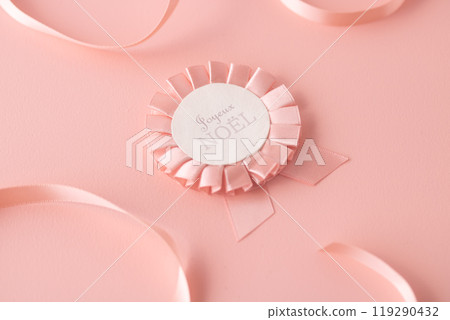 Gentle pink Christmas ornament 119290432