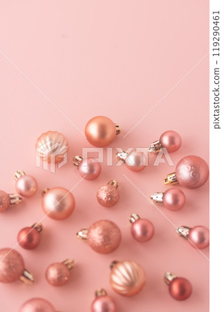 Gentle pink Christmas ornament 119290461