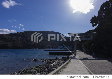 大瀨神社海邊的鳥居[日圖] 119290464