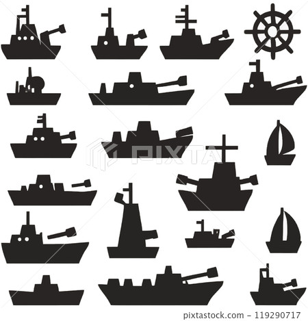 Water Transport Vessel Rigging Sailor 119290717