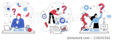 Innovative concepts vector illustration. Collaborate intelligently, turning information into actionable innovative strategies In realm business, achievement blossoms through synergy innovation Innovative concepts vector illustration. Collaborate intelligently, turning information into actionable innovative strategies In realm business, achievement blossoms through synergy innovation 119291502