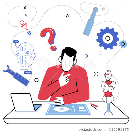 Innovative concepts vector illustration. Innovative concepts metaphorically create bridges, connecting minds for shared success Collaborate intelligently, turning information into actionable 119291575