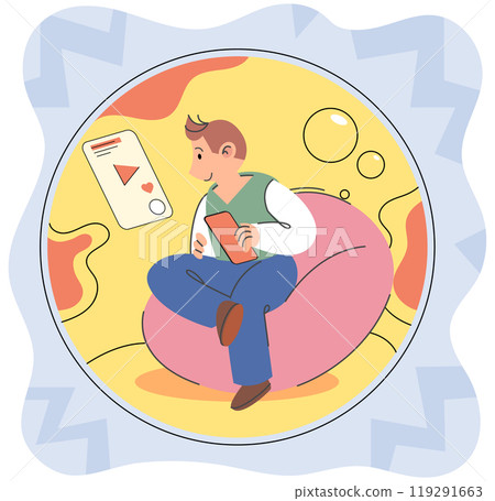 Introvert vector illustration. Intercommunication with others allows introverts to express themselves in their own way The mental well being of introverts is often nurtured through solitude Introvert vector illustration. Intercommunication with others allows introverts to express themselves in their own way The mental well being of introverts is often nurtured through solitude 119291663