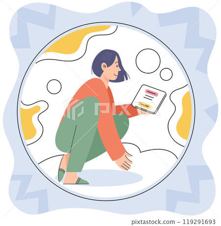 Introvert vector illustration. Worries about fitting in socially can arise for introverted individuals Each individual possesses unique personality may lean toward introversion or extroversion 119291693