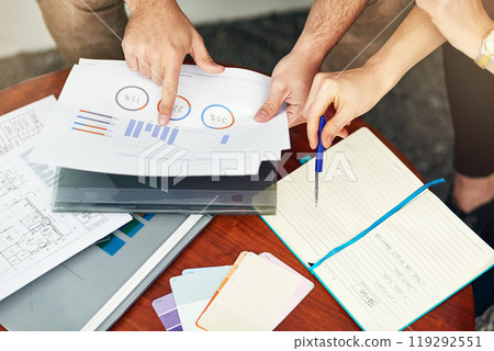 Blueprint, graphs or hands of people in meeting for development project, charts or architecture. Paperwork, notebook or architects with feedback report stats for floor plan, engineering or documents Blueprint, graphs or hands of people in meeting for development project, charts or architecture. Paperwork, notebook or architects with feedback report stats for floor plan, engineering or documents 119292551