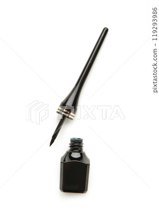 Eyeliner isolated on white background. Top view Eyeliner isolated on white background. Top view 119293986