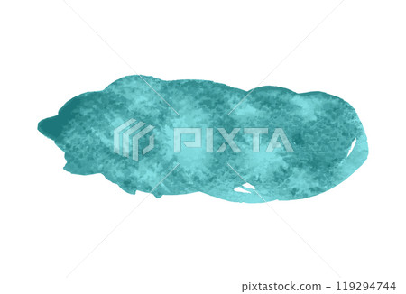 Green watercolor blot background. Brush stroke abstract shape Green watercolor blot background. Brush stroke abstract shape 119294744
