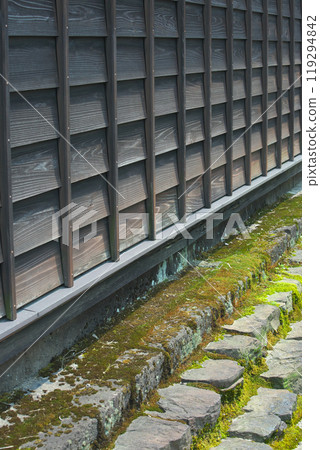 The wall of the samurai residence street The wall of the samurai residence street 119294842