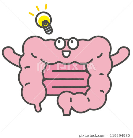 Intestine character illustration (inspiration) Intestine character illustration (inspiration) 119294980