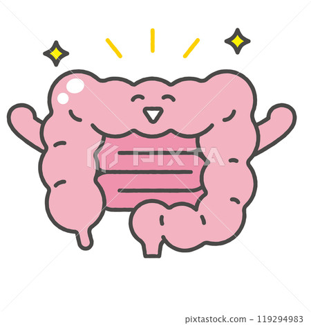腸道人物插畫（快樂/耶） 119294983