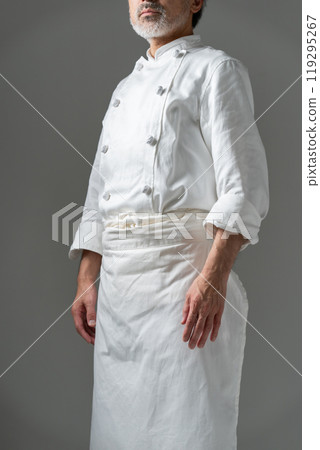 Chef cook senior male hand 119295267