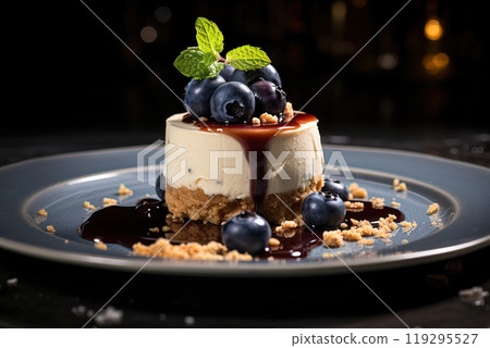 A Taste of Summer: Fresh Blueberry Tart Delight 119295527