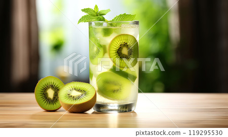 Tropical Kiwi Mojito Cocktail for Summer Sipping 119295530