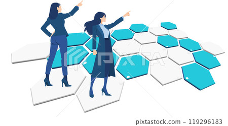 Illustration of a roadmap to achieving your goals 119296183