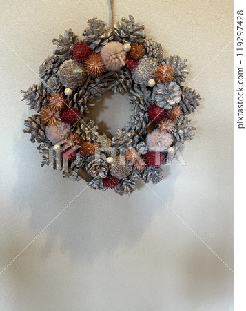 可愛的聖誕花環 可愛的聖誕花環 119297428