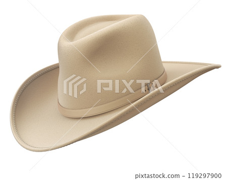 Cowboy hat isolated on white background - 3D illustration 119297900