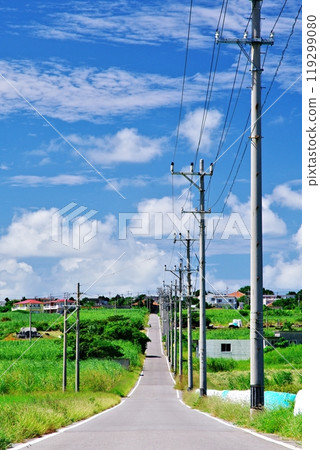 糖路和藍天，沖繩縣小濱島 119299080