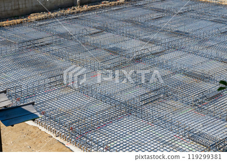 Foundation reinforcement at construction sites: solid foundation Foundation reinforcement at construction sites: solid foundation 119299381