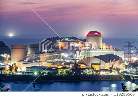 關西電力美濱發電廠夜景 119299506